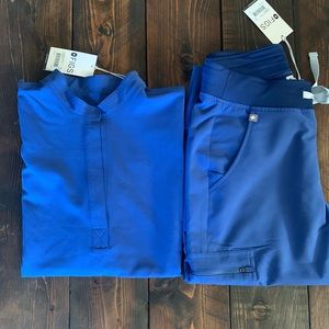 Figs Denim Blue XS set